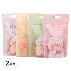 ARTJOY Goodie Bag 站立夾鏈袋 4款 x 12入 + 2入 隨機出貨組 哈囉春天, 2套