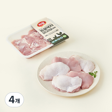 하림 동물복지 인증 닭다리살 (냉장), 500g, 4개