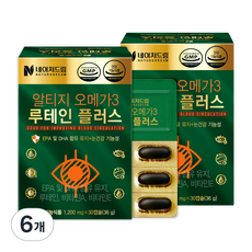 네이처드림 알티지 오메가3 루테인 플러스 영양제 36g, 30정, 6개