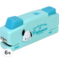 바이하츠 포차코 스테펀 10호 스테플러 1공 펀치, 민트, 6개