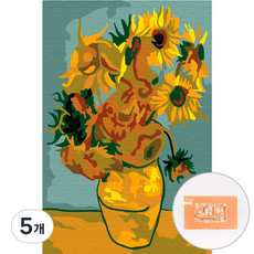 아트조이 DIY 명화그리기 10 x 15 cm, 해바라기, 5개