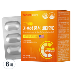 대원제약 프리미엄 지속성 중성 비타민C 24.3g, 6개, 30정