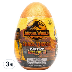 Toymonster 侏羅紀Captivz混沌史萊姆蛋 隨機出貨 JW-CT-12PK, 3個