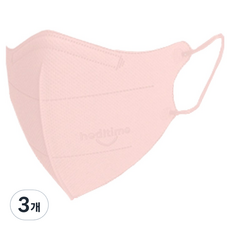 힐타임 코코핏 컬러마스크 소형 L KF94, 25개입, 3개, 로즈핑크
