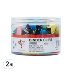 라이크존 더블클립 컬러 랜덤발송, 51mm, 12개입, 2개