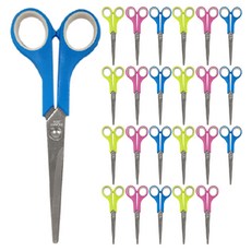 블루마토 중형 가위 17cm SCS002, 랜덤 발송, 24개입