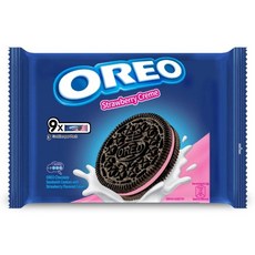 OREO 奧利奧 夾心餅乾 草莓口味 9包入, 236.25g, 1袋