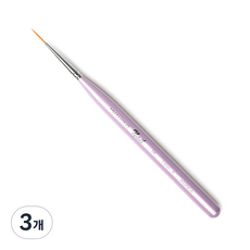 화홍 젤네일 브러쉬 liner 0 56, 혼합색상, 3개