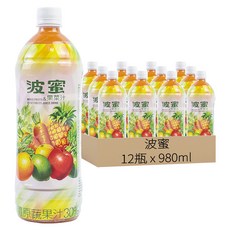 波蜜 果菜汁, 980ml, 12瓶