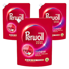 퍼울 컬러 세탁세제 겸용 리필, 1.7L, 3개