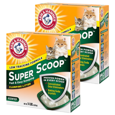 ARM&HAMMER 超凝結貓砂 低粉塵 添加小蘇打, 清香味, 6.35kg, 2盒