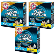 ARM&HAMMER 貓砂 Clump & Seal 有效減少皮屑 7天無臭 多貓適用, 頂級低敏, 8.62kg, 3盒