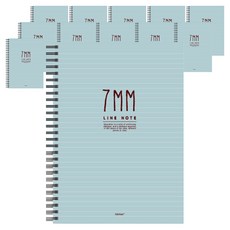 톡톡팬시 7mm라인 스프링노트, 민트, 12개입