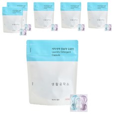 생활공작소 딥클린 고농축 캡슐형 세탁세제, 30개입, 6개