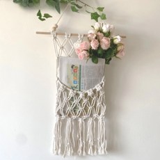 Every Step 室內裝飾壁掛式雜誌小物收納架 A款, 白色