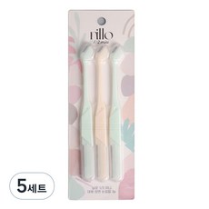 닐로 1/2 미니 + 대왕 양면 눈썹칼 3p, 5세트, 혼합색상