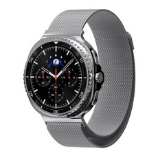 KANTAM Galaxy Watch Classic 米蘭式金屬錶帶, 銀色, 1個