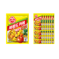 OTTOGI 不倒翁 蘋果鳳梨口味佛蒙特咖哩調理包, 100g, 40包