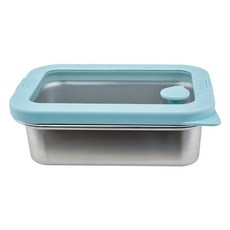 MiyAco 米雅可 輕&漾 316不锈鋼玻璃蓋保鮮盒 1200ml, 1個