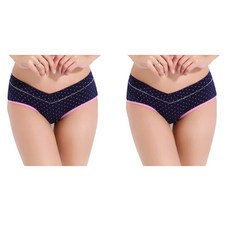 윰스 로우라인 U자형 임부 순면 팬티 2종 세트