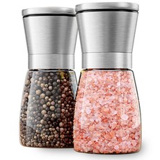 BEMODERN 304不鏽鋼可調式鹽與胡椒研磨罐, 170ml, 2個