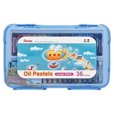 Pentel 飛龍文具 粗粉蠟筆組, 大型 36色, 1盒