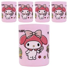 Dung Jin PP牙刷杯 280cc, 美樂蒂, 5個