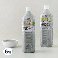 맑은물에 연해주콩 흑임자 콩물, 1L, 6개