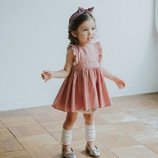 Marlmarl Marmar 女孩褶邊花束 2 條圍裙