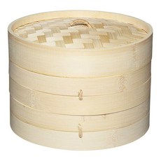 KitchenCraft 雙層竹編蒸籠, 20cm, 1個