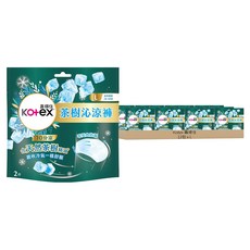 Kotex 靠得住 茶樹沁涼褲 褲型衛生棉, L 28~40吋, 2片, 12包