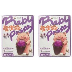 飯友 蘋香紫薯豬寶寶麵, 150g x 4包, 12個月以上寶寶食用, 600g, 2盒