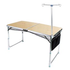 k4camp 折疊式耐熱塗層露營桌, 米色