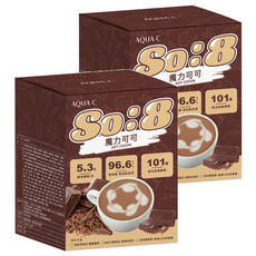 AQUA C. 花漾皙 So:8 魔力可可, 10包, 25g, 2盒