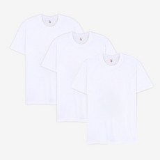 유니렉스 티센스 마일드 순면 라운드 통기성 반팔 티셔츠 3종 세트