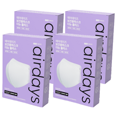 에어데이즈 더 뉴 플러스 보건용 마스크 대형 KF94, 10개입, 4개, 화이트