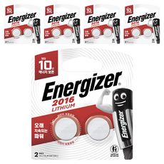 에너자이저 리튬 코인건전지 CR2016, 2개입, 5개