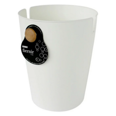 Hachiman Kasei 八幡化成 雙柄垃圾桶 簡約白 10L PP塑料