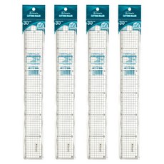 아트메이트 컷팅 방안자 30cm, 혼합 색상, 4개