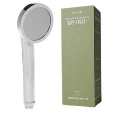 BaekJiSaengHwal 增壓強力蓮蓬頭 8*22cm, Chrome, 1個