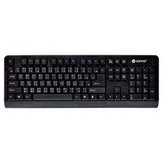 Kinyo PS/2 標準鍵盤 450 x 21 x 152mm 480g, KB-18B, 黑色