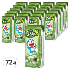 남양유업 말차에몽 우유, 190ml, 72개