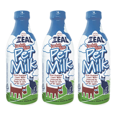ZEAL 紐西蘭犬貓專用鮮乳, 不含乳糖, 380ml, 3瓶