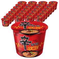 신라면 더레드 큰사발면 117g, 32개