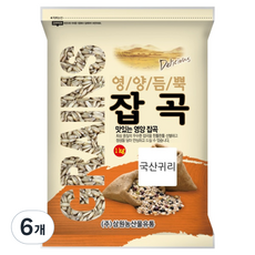 삼원농산 국산 귀리, 6개, 1kg