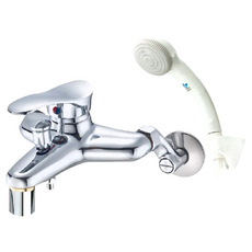 Toppuror 泰浦樂 柔水過濾沐浴龍頭組 EW-621, 1個, 白色 + 鉻色