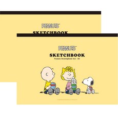 韓國 hM PLUS Peanuts 史努比可撕式素描本, B4, 50張