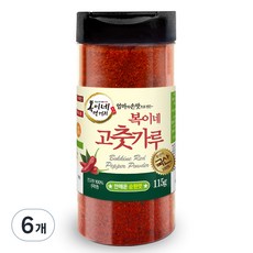 복이네먹거리 국산 안매운 순한맛 어린이 반찬용 고춧가루, 115g, 6개