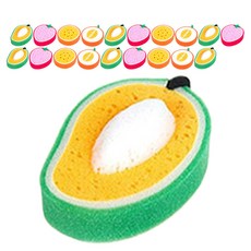 abm 水果海綿菜瓜布 款式隨機出貨, 2個, 10入