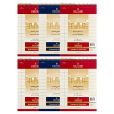 OXFORD 노랑내지 절취스프링 B5 상철 75매, 랜덤발송, 6개 랜덤발송, 6개